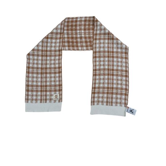 Timberland Scarf Buffalo Plaid Check Beige NWT - Picture 1 of 4